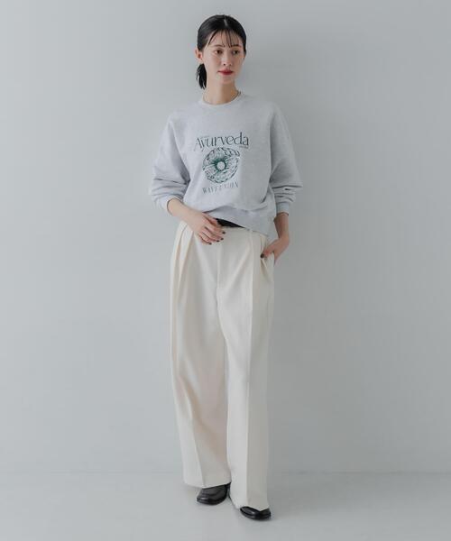 セール】『3サイズ展開』 ウールライクツータックワイドパンツ（その他