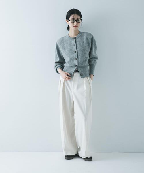 セール】『3サイズ展開』 ウールライクツータックワイドパンツ（その他