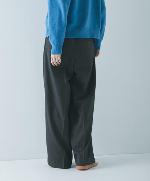 セール】『3サイズ展開』 ウールライクツータックワイドパンツ（その他