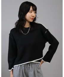 Doumoi（ドゥモエ）の「ドロップショルダーニットプルオーバー（ニット/セーター）」