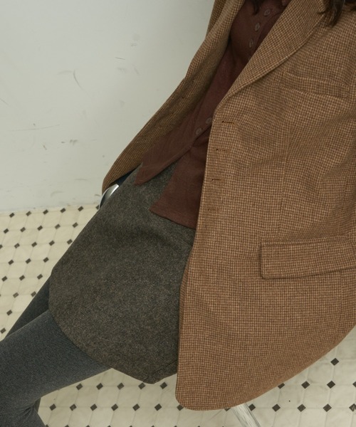 セール】Houndstooth Classic Tailored Jacket / ハウンドトゥース