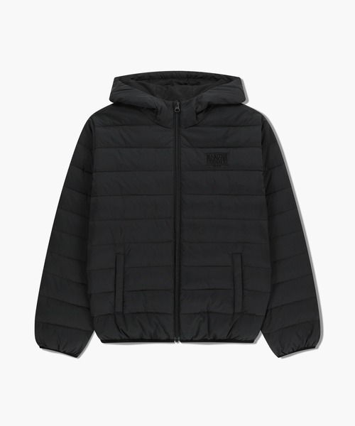 MARITHE + FRANCOIS GIRBAUD(マリテフランソワジルボー)の「CLASSIC LOGO HOODED LIGHT DOWN JACKET(ダウンジャケット/コート・レディース・Black/アイボリー・SMALL/MEDIUM/LARGE)」の8枚目の写真