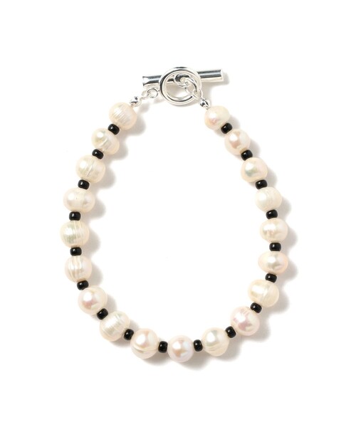 ROSETTA PRAYER(ロゼッタプレア)の「ROSETTA PRAYER / PEARL BEADS BRACELET(ブレスレット・レディース・ブラック/その他・ONE SIZE)」の1枚目の写真