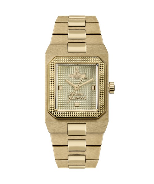 Vivienne Westwood（ヴィヴィアンウエストウッド）の「「Vivienne Westwood/ヴィヴィアン・ウエストウッド」ブランズウィック - レディース ライトオリーブ ダイヤル & ゴールド ブレスレット（アナログ腕時計・レディース・ゴールド・FREE）」の2枚目の写真