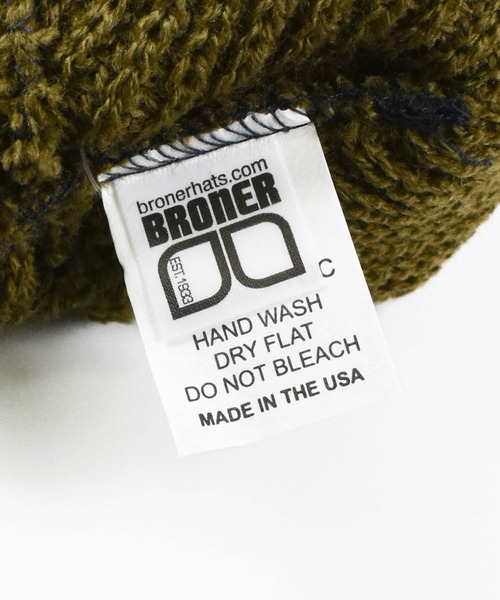 BRONER（ブローナー）の「【PH3】【BRONER/ブローナー】Value Knit Cuff Cap 61-10V（ニットキャップ/ビーニー・メンズ・ホワイト/アーミー/ロイヤルブルー・FREE）」の6枚目の写真
