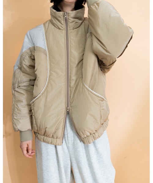 セール】Switched puffer JK（ナイロンジャケット）｜MIDVEIN（ミッド