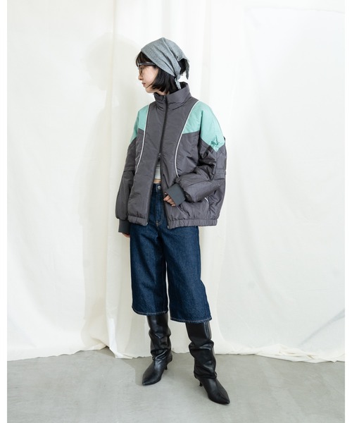 MIDVEIN(ミッドヴェイン)の「Switched puffer JK(ナイロンジャケット・レディース・グレー/ブラック/ベージュ/ネイビー・FREE)」の18枚目の写真