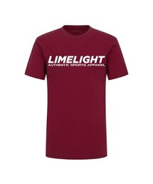 ライムライトTシャツ(バーガンディ/ホワイト)