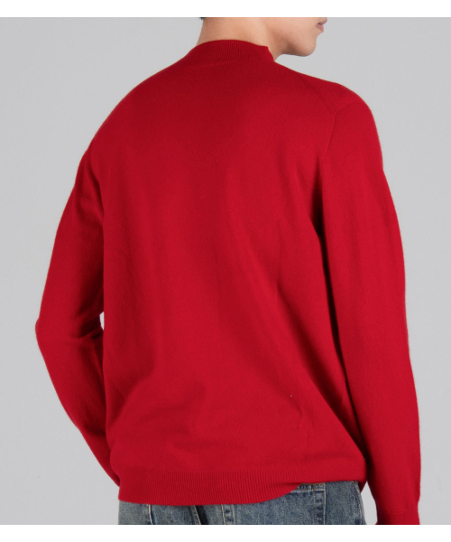 BUTTON SEOUL(ボタンソウル)の「ウールブレンドモックネックニット(レッド)(ニット/セーター・メンズ・その他・MEDIUM/LARGE/X-LARGE)」の9枚目の写真