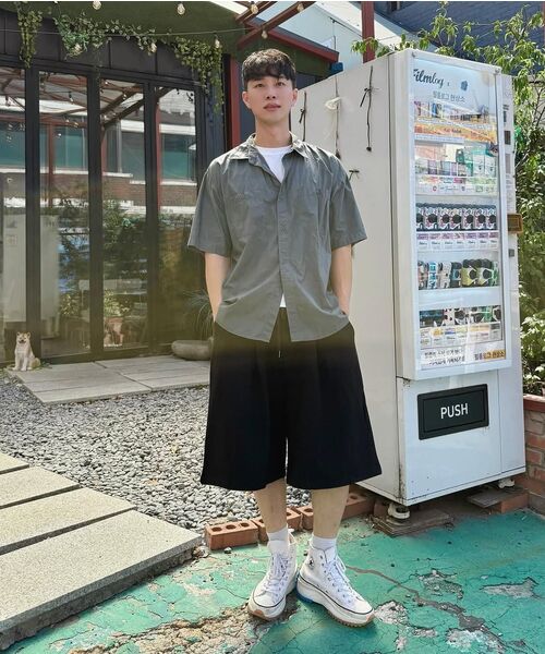 MASSNOUN（マスノウン）の「バミューダワンタックバルーンワイドショートパンツ MSFSP003-BK（その他パンツ・メンズ・その他・LARGE/MEDIUM）」の4枚目の写真