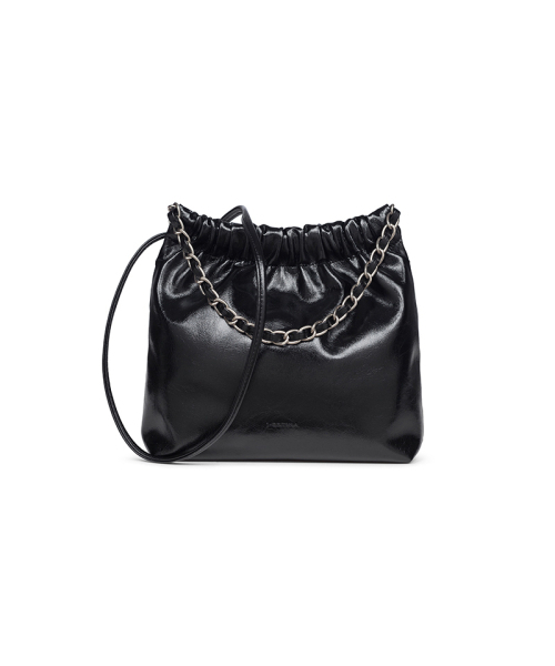JESTINA（ジェイエスティナ）の「ILLY SM ショートチェーンクロス BK (JHNCHE3BF336BK980)（メッセンジャーバッグ・レディース・ブラック・FREE）」の2枚目の写真