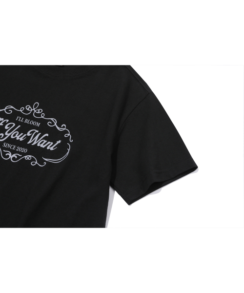 IFYOUWANT(イフユーウォント)の「ヴィンテージ ロゴ クロップ Tシャツ ブラック(Tシャツ/カットソー・レディース・その他・FREE)」の3枚目の写真