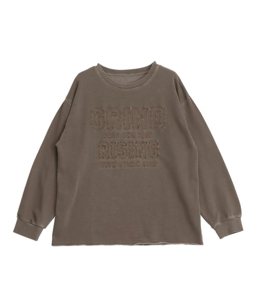 ANAP（アナップ）の「ピグメント 刺繍 スウェット プルオーバー（スウェット・レディース・ダークアッシュ/ブラウン/ライトグレー・F）」の18枚目の写真