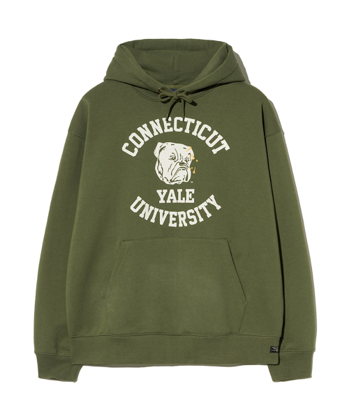 YALE(イェール)の「コネチカットブルドッグス フードパーカー_カーキ(パーカー・レディース・その他・SMALL/MEDIUM/LARGE/X-LARGE)」の2枚目の写真