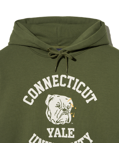 YALE(イェール)の「コネチカットブルドッグス フードパーカー_カーキ(パーカー・レディース・その他・SMALL/MEDIUM/LARGE/X-LARGE)」の4枚目の写真