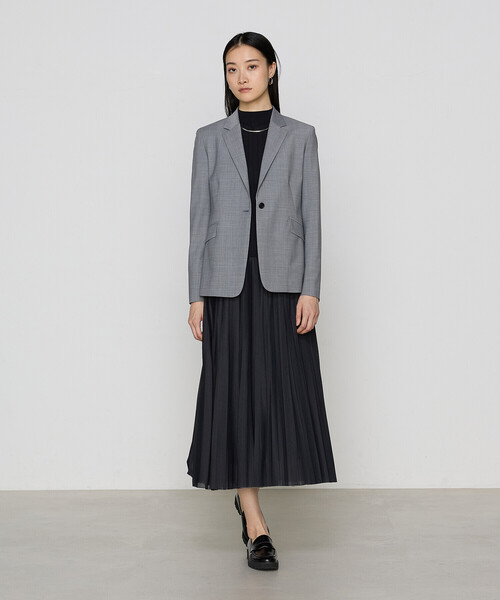 COMME CA(コムサ)の「〔 TALLサイズ 〕 コットンダルストレッチ プルオーバー(ニット/セーター・レディース・ブラック/ミント/オフホワイト・15号)」の7枚目の写真