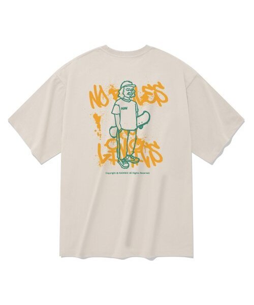 RADINEO(ラディネオ)の「ヤングストリート 半袖Tシャツ ベージュ(Tシャツ/カットソー・メンズ・その他・LARGE/MEDIUM/SMALL/X-LARGE)」の1枚目の写真