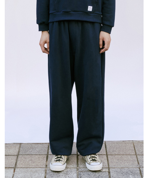 [Mmlg] ESSENTIAL CIRCLE SWEAT PANTS (AUTHENTIC NAVY)