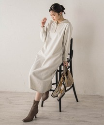 Droite lautreamont | 【WEB限定】圧縮起毛ステンニットワンピース≪手洗い可能≫(ワンピース)