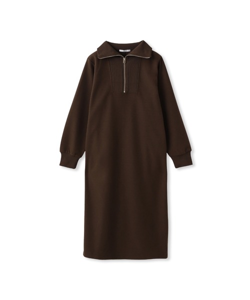 Droite lautreamont（ドロワットロートレアモン）の「【WEB限定】圧縮起毛ステンニットワンピース≪手洗い可能≫（ワンピース・レディース・ライトグレー/オフホワイト/ブラウン・M）」の18枚目の写真