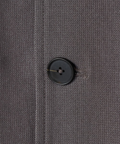 MEN'S BIGI（メンズビギ）の「シャンブレー調ハイテンショントリコット スタンドカラーブルゾン＜ストレッチ＞＜接触冷感/速乾/UVカット＞（ブルゾン・メンズ・オフホワイト/チャコールグレー/ネイビー・01/02/03/04）」の13枚目の写真