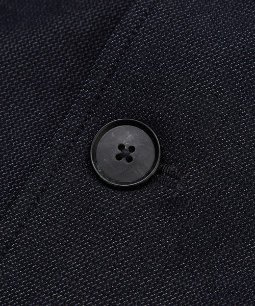 MEN'S BIGI（メンズビギ）の「シャンブレー調ハイテンショントリコット スタンドカラーブルゾン＜ストレッチ＞＜接触冷感/速乾/UVカット＞（ブルゾン・メンズ・オフホワイト/チャコールグレー/ネイビー・01/02/03/04）」の15枚目の写真