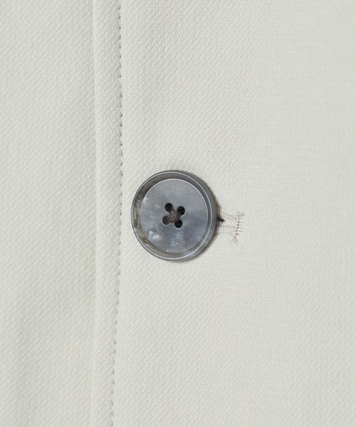 MEN'S BIGI（メンズビギ）の「シャンブレー調ハイテンショントリコット スタンドカラーブルゾン＜ストレッチ＞＜接触冷感/速乾/UVカット＞（ブルゾン・メンズ・オフホワイト/チャコールグレー/ネイビー・01/02/03/04）」の6枚目の写真