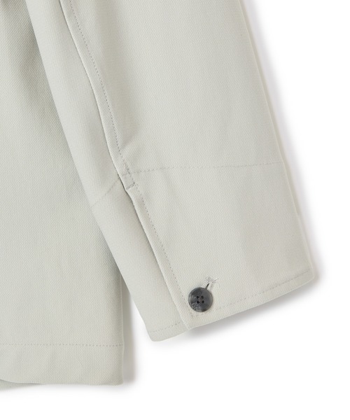 MEN'S BIGI（メンズビギ）の「シャンブレー調ハイテンショントリコット スタンドカラーブルゾン＜ストレッチ＞＜接触冷感/速乾/UVカット＞（ブルゾン・メンズ・オフホワイト/チャコールグレー/ネイビー・01/02/03/04）」の11枚目の写真