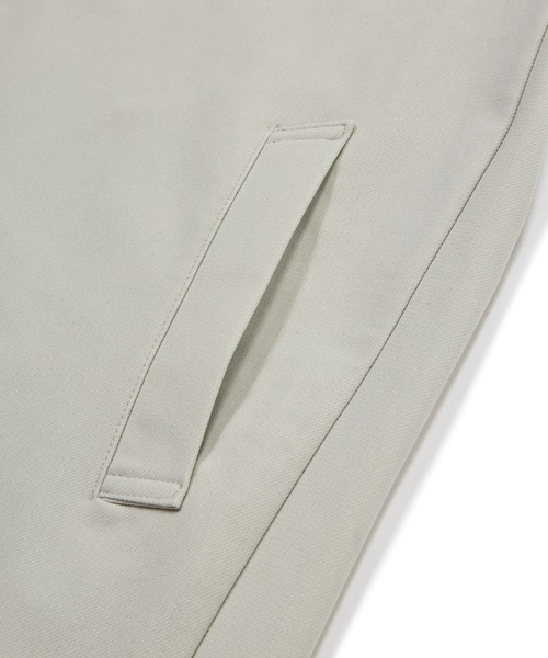 MEN'S BIGI（メンズビギ）の「シャンブレー調ハイテンショントリコット スタンドカラーブルゾン＜ストレッチ＞＜接触冷感/速乾/UVカット＞（ブルゾン・メンズ・オフホワイト/チャコールグレー/ネイビー・01/02/03/04）」の7枚目の写真