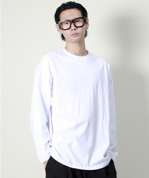DEMARC(ドゥマーク)の「クルーネックボックスフィット長袖Tシャツソリッドホワイトver3(Tシャツ/カットソー・メンズ・その他・LARGE/MEDIUM)」の5枚目の写真