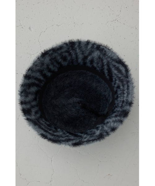 AZUL by moussy(アズールバイマウジー)の「ゼブラ柄シャギーバケハ(ハット・メンズ・ブラック系その他/グリーン系その他2・FREE)」の9枚目の写真