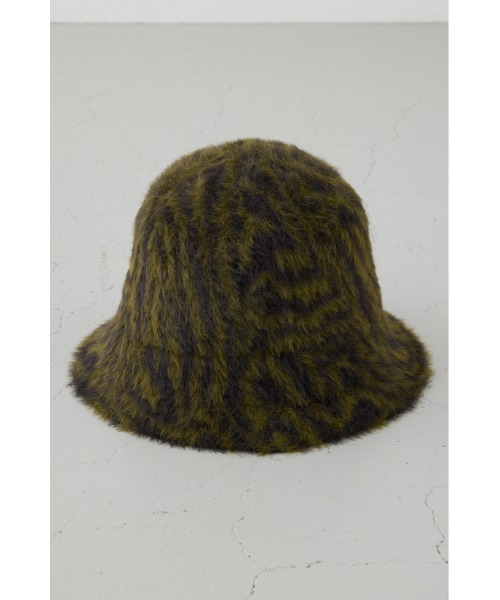 AZUL by moussy(アズールバイマウジー)の「ゼブラ柄シャギーバケハ(ハット・メンズ・ブラック系その他/グリーン系その他2・FREE)」の14枚目の写真
