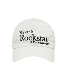 JOEGUSH（ジョーガッシュ）の「Rockstar cat Nylon cap (White)（キャップ）」