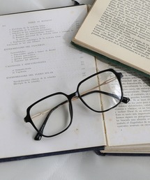 colleca la（コレカラ）の「スクエアフレーム 大きめレンズめがね/伊達メガネ（メガネ）」