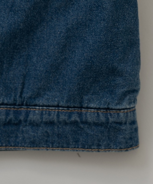 and D. petit main(アンドディープティマイン)の「キルトデニムジャケット【セットアップ可】(ブルゾン・キッズ・グレー/ブルー・120cm/110cm/130cm/140cm/100cm)」の18枚目の写真