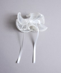 Zoule（ゾーラ）の「Zoule ゾーラ：pearl wavy cuff　パール　リボン　ヘアーカフス（ヘアピン）」