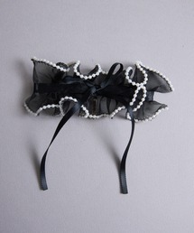 Zoule（ゾーラ）の「Zoule ゾーラ：pearl wavy cuff　パール　リボン　ヘアーカフス（ヘアピン）」