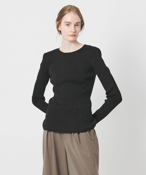 AEWEN MATOPH（イウエン マトフ）の「＜AEWEN MATOPH＞コットンカシミヤミックス ショルダーパッドニット（ニット/セーター・レディース・ライラック/ブラック/ホワイト・FREE）」の10枚目の写真