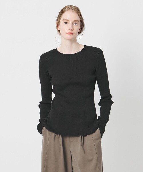 AEWEN MATOPH（イウエン マトフ）の「＜AEWEN MATOPH＞コットンカシミヤミックス ショルダーパッドニット（ニット/セーター・レディース・ライラック/ブラック/ホワイト・FREE）」の11枚目の写真