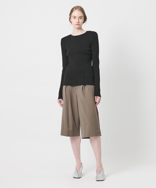 AEWEN MATOPH（イウエン マトフ）の「＜AEWEN MATOPH＞コットンカシミヤミックス ショルダーパッドニット（ニット/セーター・レディース・ライラック/ブラック/ホワイト・FREE）」の12枚目の写真