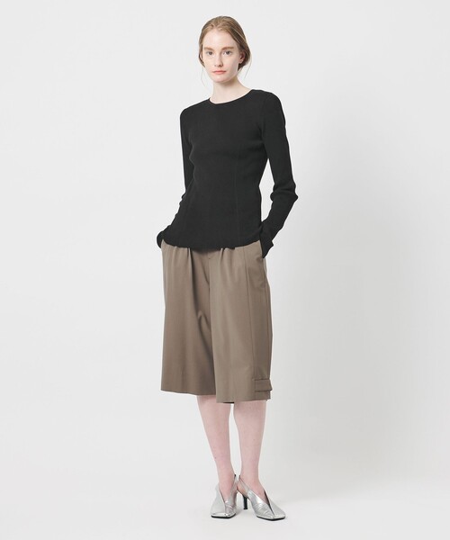 AEWEN MATOPH（イウエン マトフ）の「＜AEWEN MATOPH＞コットンカシミヤミックス ショルダーパッドニット（ニット/セーター・レディース・ライラック/ブラック/ホワイト・FREE）」の13枚目の写真