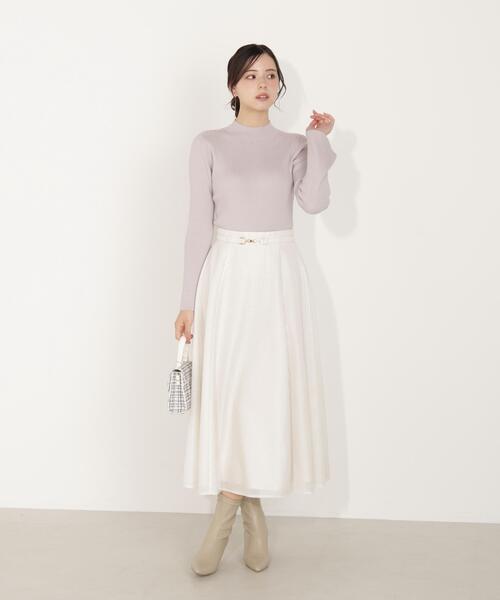 PROPORTION BODY DRESSING(プロポーションボディドレッシング)の「ビット付きシアーメッシュスカート / 1216120101(スカート・レディース・ホワイト系その他/ブルー・MEDIUM/P/S)」の2枚目の写真
