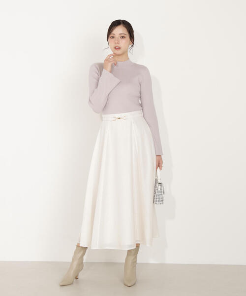 PROPORTION BODY DRESSING（プロポーションボディドレッシング）の「ビット付きシアーメッシュスカート / 1216120101（スカート・レディース・ホワイト系その他/ブルー・MEDIUM/P/S）」の4枚目の写真