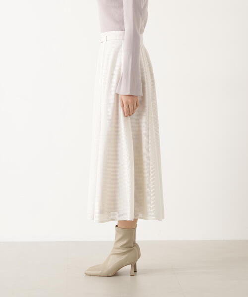 PROPORTION BODY DRESSING（プロポーションボディドレッシング）の「ビット付きシアーメッシュスカート / 1216120101（スカート・レディース・ホワイト系その他/ブルー・MEDIUM/P/S）」の13枚目の写真