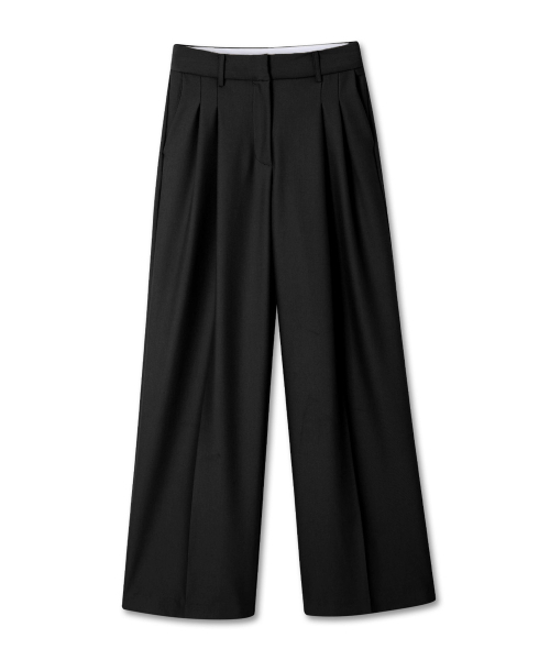 MICHIKO LONDON（ミチコ ロンドン）の「リラックスツーピンタックワイドスラックスブラック（スラックス・レディース・その他・SMALL/MEDIUM/LARGE）」の2枚目の写真
