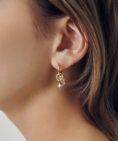 GOLDY（ゴールディ）の「トゥインクル ブルーム ピアス（ピアス（両耳用）・レディース・シルバー/ゴールド/シルバー×ゴールド・FREE）」の6枚目の写真