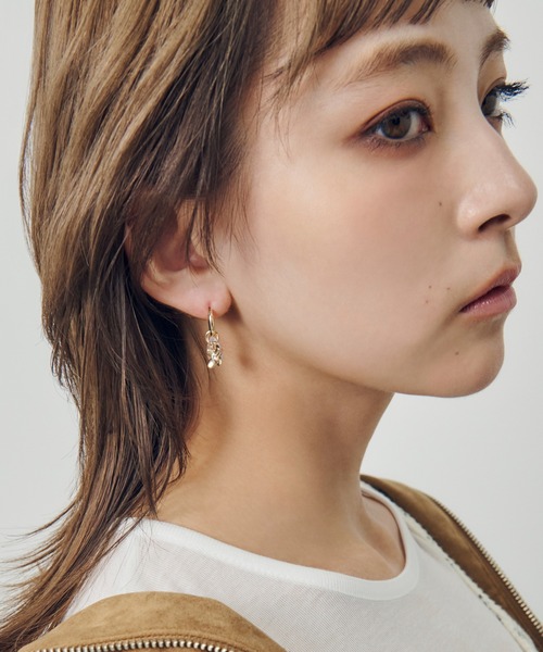 GOLDY（ゴールディ）の「トゥインクル ブルーム ピアス（ピアス（両耳用）・レディース・シルバー/ゴールド/シルバー×ゴールド・FREE）」の5枚目の写真