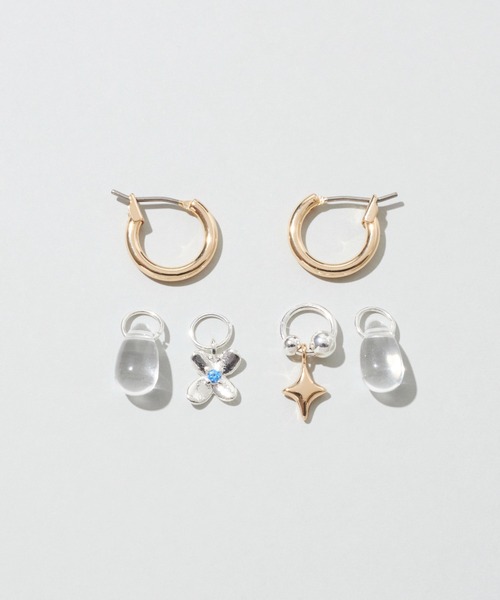 GOLDY（ゴールディ）の「トゥインクル ブルーム ピアス（ピアス（両耳用）・レディース・シルバー/ゴールド/シルバー×ゴールド・FREE）」の14枚目の写真