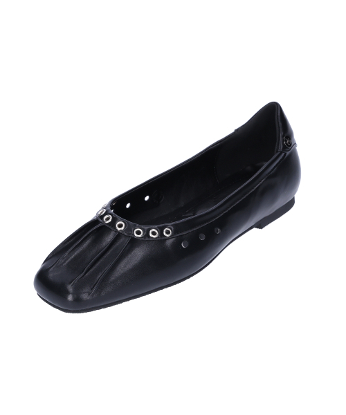 SHOEHI(シューハイ)の「ムアストラップフラット(2Colors)_F1121(バレエシューズ・レディース・ブラック/シルバー・22.5cm/23cm/23.5cm/24cm/24.5cm/25cm)」の7枚目の写真