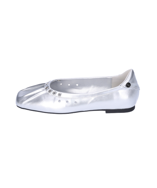 SHOEHI(シューハイ)の「ムアストラップフラット(2Colors)_F1121(バレエシューズ・レディース・ブラック/シルバー・22.5cm/23cm/23.5cm/24cm/24.5cm/25cm)」の13枚目の写真